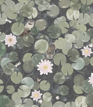 Little Greene Lily Pads Behang 0234LPNORMA - LAB COLOUR THE WORLD