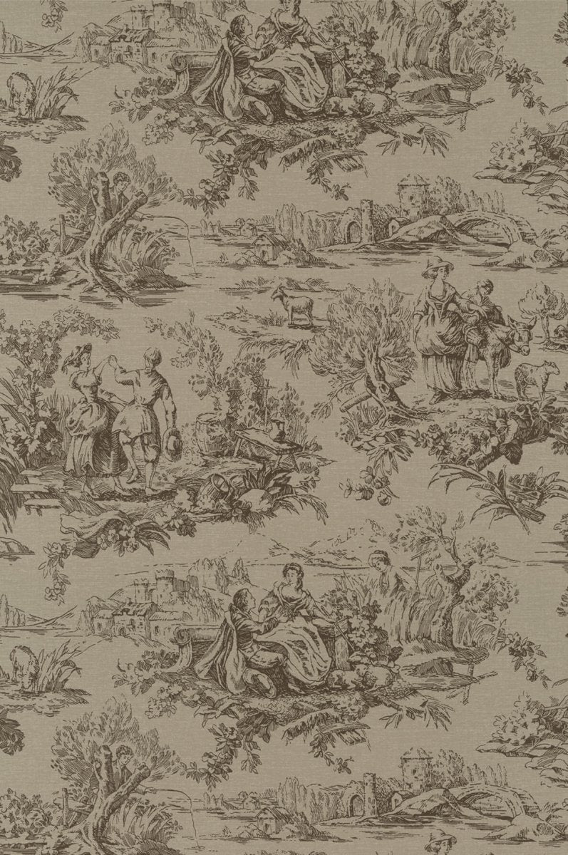 Little Greene Lovers' Toile Behang 0263LOATTIC - LAB COLOUR THE WORLD