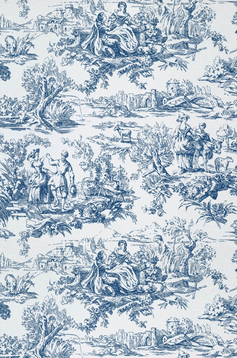 Little Greene Lovers' Toile Behang 0263LOMAZAR - LAB COLOUR THE WORLD