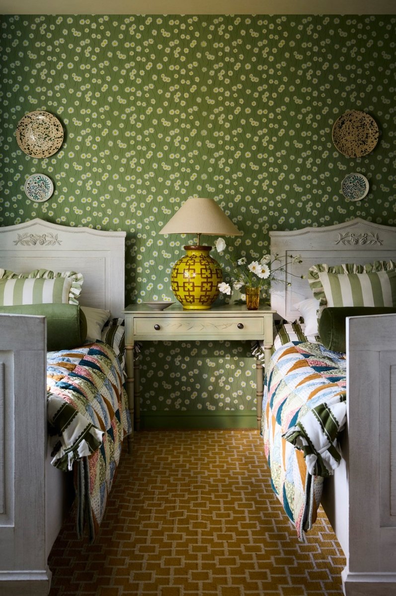 Little Greene Moon Daisies Behang 0234MDGARDE - LAB COLOUR THE WORLD