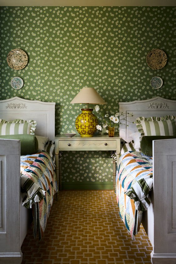 Little Greene Moon Daisies Behang 0234MDGARDE - LAB COLOUR THE WORLD