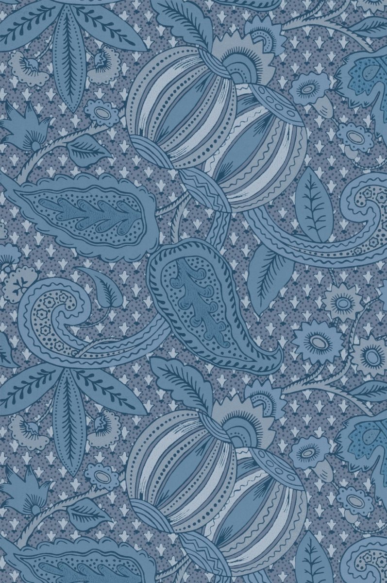 Little Greene Pomegranate Behang 0245POBLUES - LAB COLOUR THE WORLD