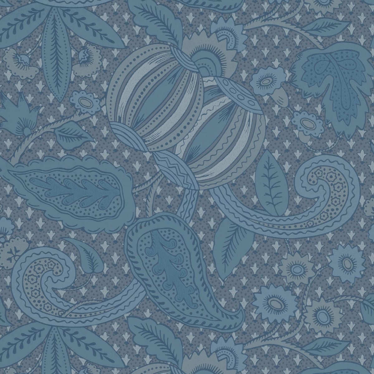 Little Greene Pomegranate Behang 0245POBLUES - LAB COLOUR THE WORLD