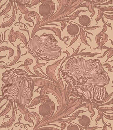 Little Greene Poppy Trail Behang 0263PTMASQU - LAB COLOUR THE WORLD