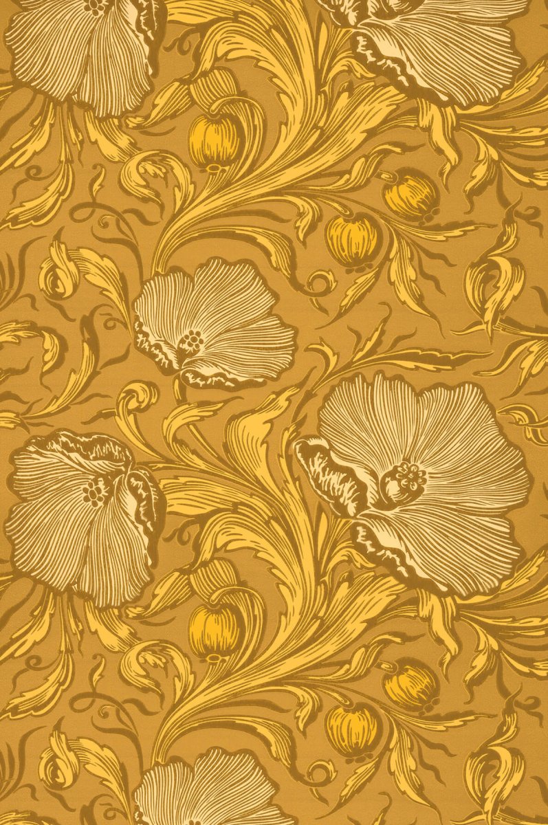 Little Greene Poppy Trail Behang 0263PTYELLO - LAB COLOUR THE WORLD