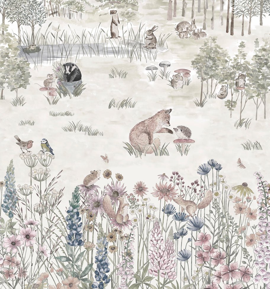 Little Greene Potter's Woodland Behang 0231POSOLST - LAB COLOUR THE WORLD