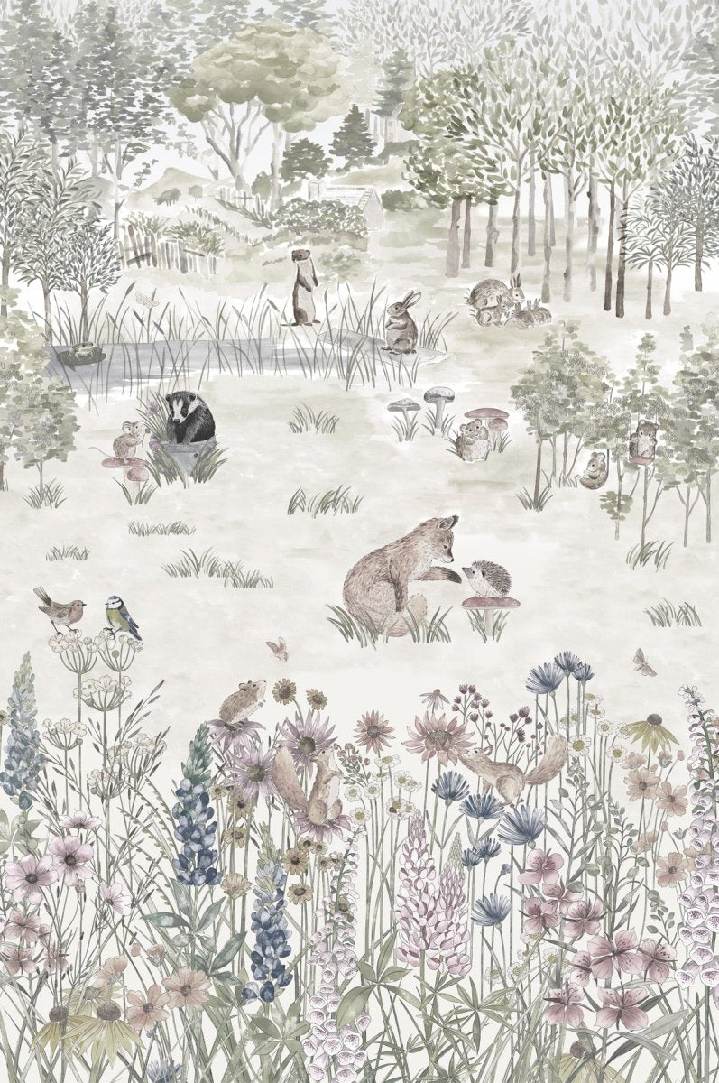 Little Greene Potter's Woodland Behang 0231POSOLST - LAB COLOUR THE WORLD