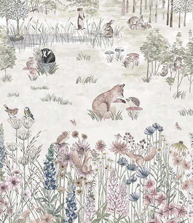 Little Greene Potter's Woodland Behang 0231POSOLST - LAB COLOUR THE WORLD