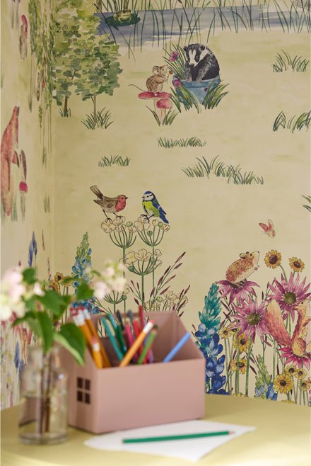 Little Greene Potter's Woodland Behang 0231POSPRIN - LAB COLOUR THE WORLD