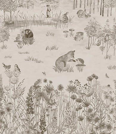 Little Greene Potter's Woodland Behang 0231POSTONE - LAB COLOUR THE WORLD