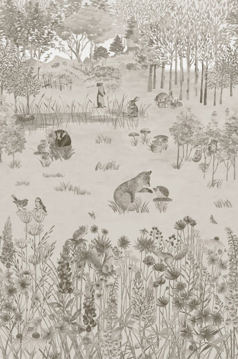Little Greene Potter's Woodland Behang 0231POSTONE - LAB COLOUR THE WORLD