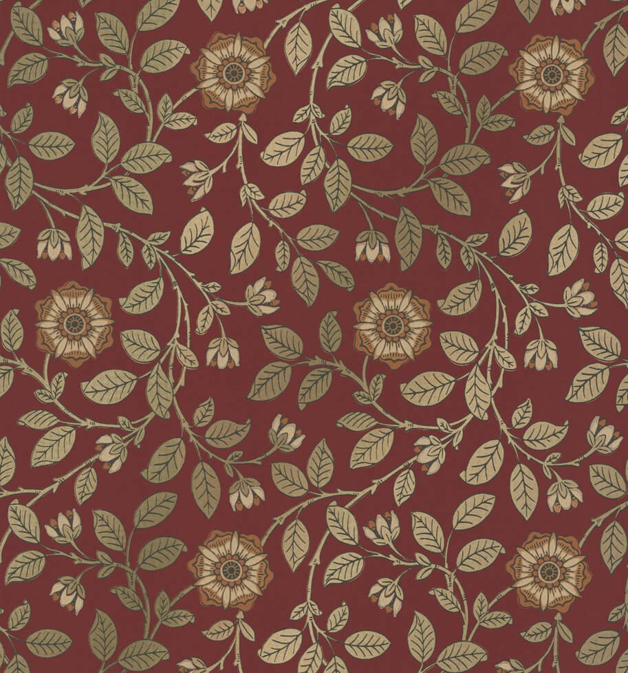 Little Greene Richmond Green Behang 0251RGREVIR - LAB COLOUR THE WORLD