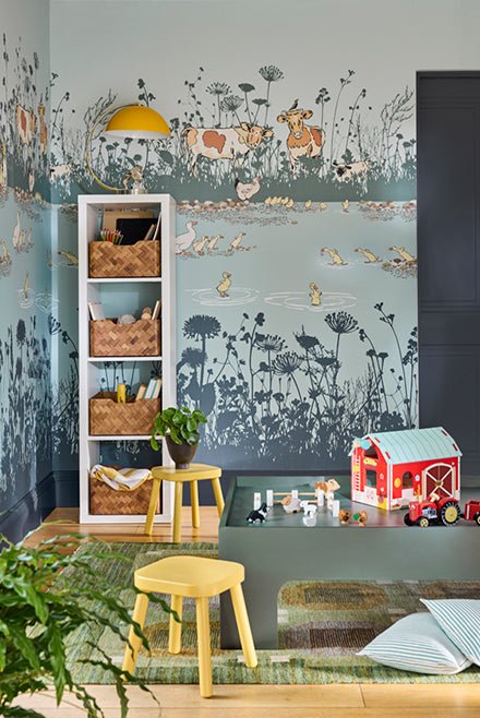Little Greene Riverside Capers Behang 0231RIMOOZZ - LAB COLOUR THE WORLD