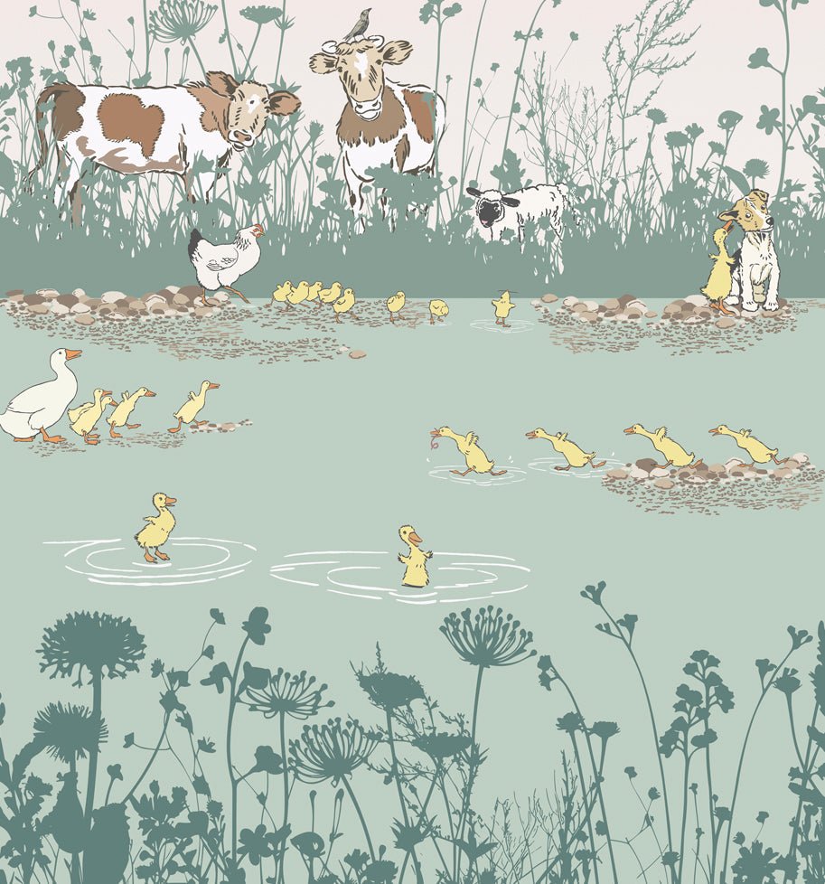 Little Greene Riverside Capers Behang 0231RIQUACK - LAB COLOUR THE WORLD