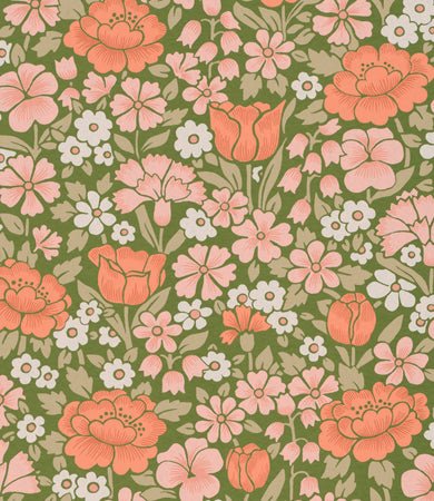 Little Greene Spring Flowers Behang 0267SPGARDE - LAB COLOUR THE WORLD