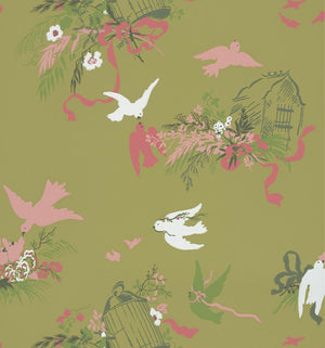 Little Greene Volieres Behang 0263VOGARDE - LAB COLOUR THE WORLD