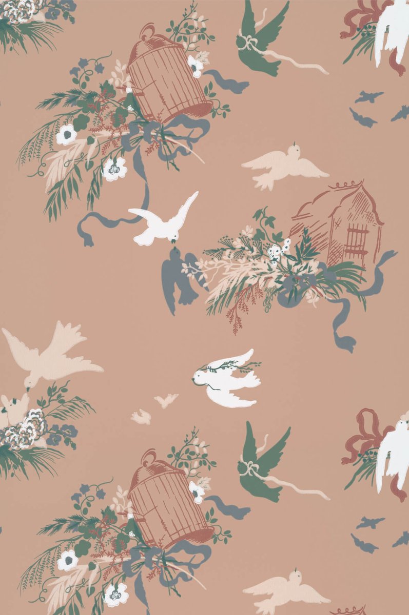 Little Greene Volieres Behang 0263VOMASQU - LAB COLOUR THE WORLD