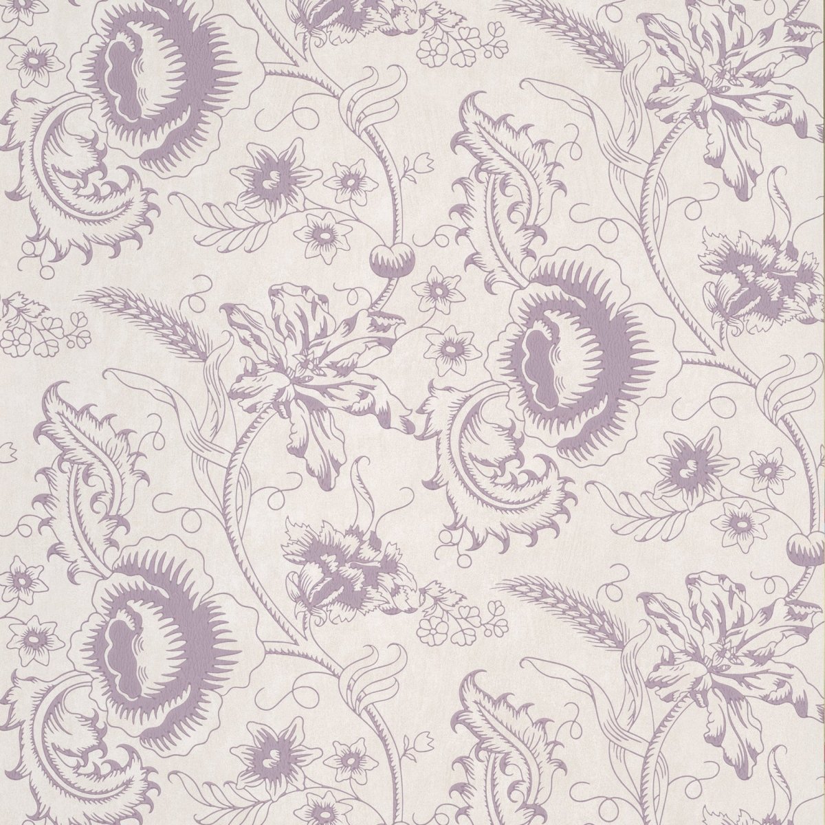 Little Greene Woodblock Mono Behang 0291WOPLUMZ - LAB COLOUR THE WORLD