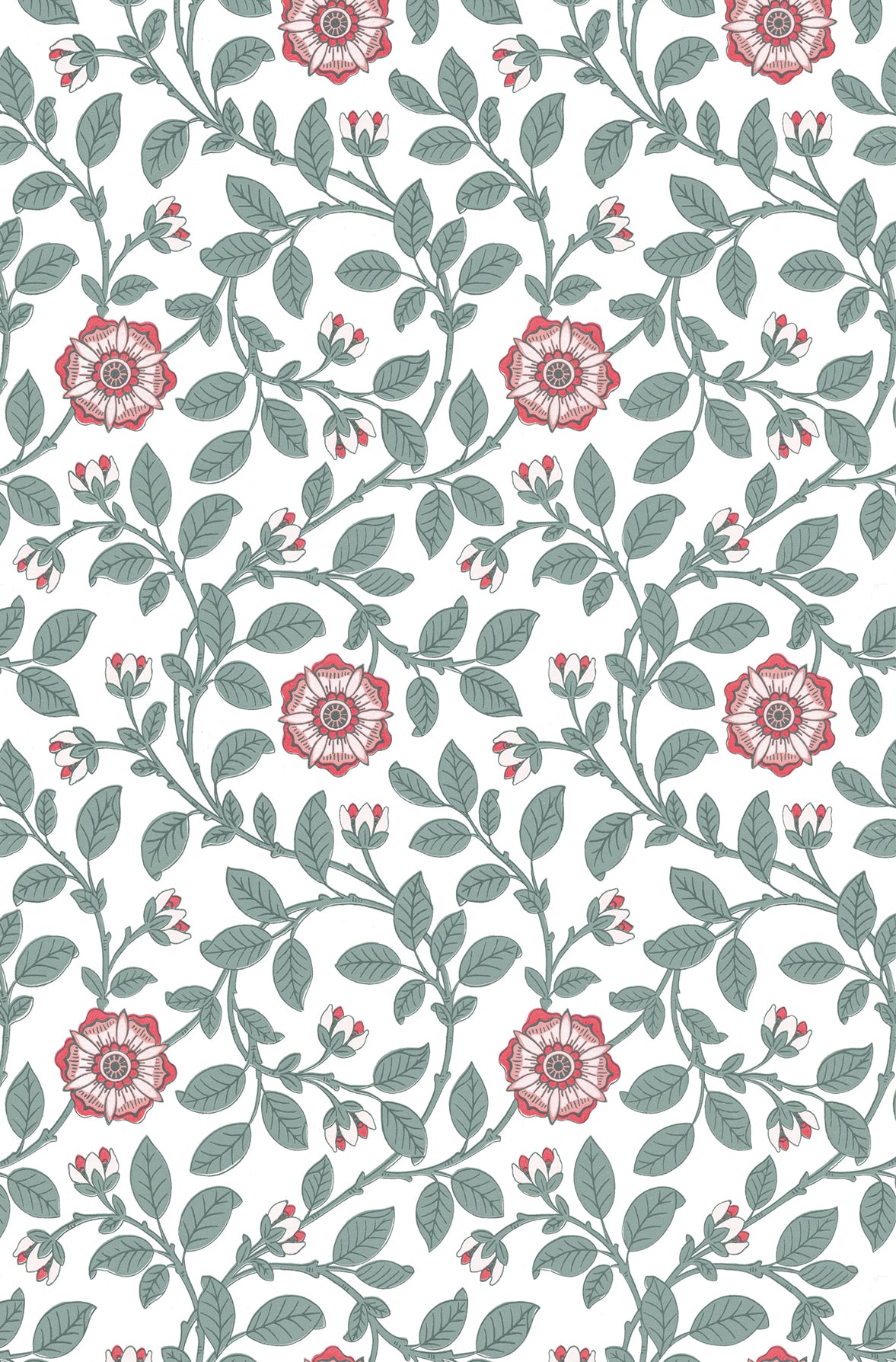 Little Greene Richmond Green Behang 0251RGDORCA - LAB COLOUR THE WORLD