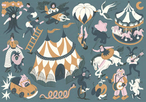 Coordonné Random Kids Magic Circus behang 9700113 behang afbeelding 1
