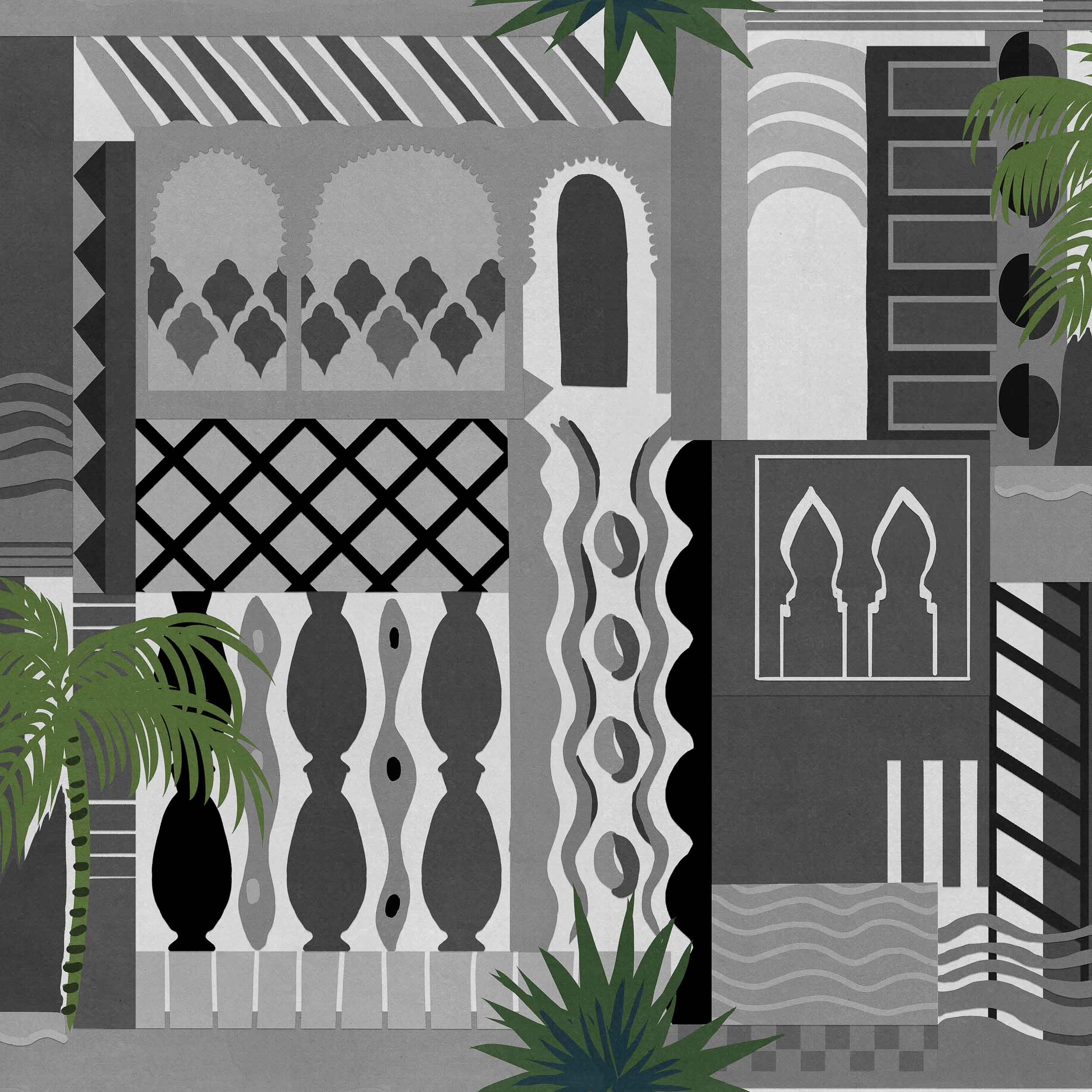 Coordonné Wander Majorelle behang 9200063 behang afbeelding 1