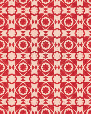 Mind The Gap Aegean Tiles Red Behang WP30052 - LAB COLOUR THE WORLD