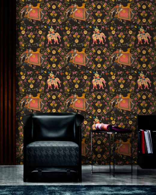 Mind The Gap Aristocracy Anthracite Behang WP20404 - LAB COLOUR THE WORLD