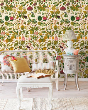 Mind The Gap Asian Fruits and Flowers Behang WP20315 - LAB COLOUR THE WORLD