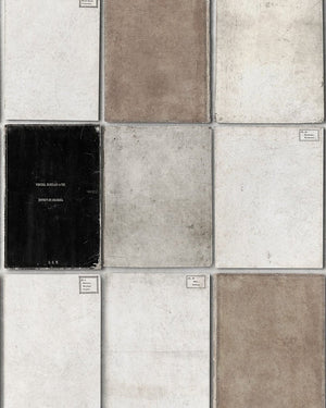 Mind The Gap Book Covers Neutral Behang WP20094 - LAB COLOUR THE WORLD