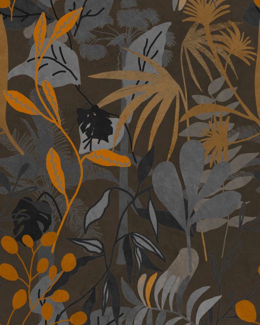 Mind The Gap Caribbean Garden Dark Behang WP20487 - LAB COLOUR THE WORLD