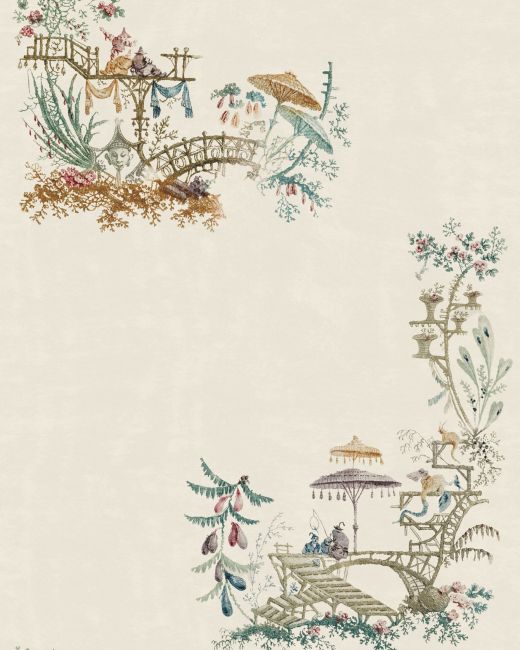 Mind The Gap Chinoiserie Coconut Behang WP20464 - LAB COLOUR THE WORLD