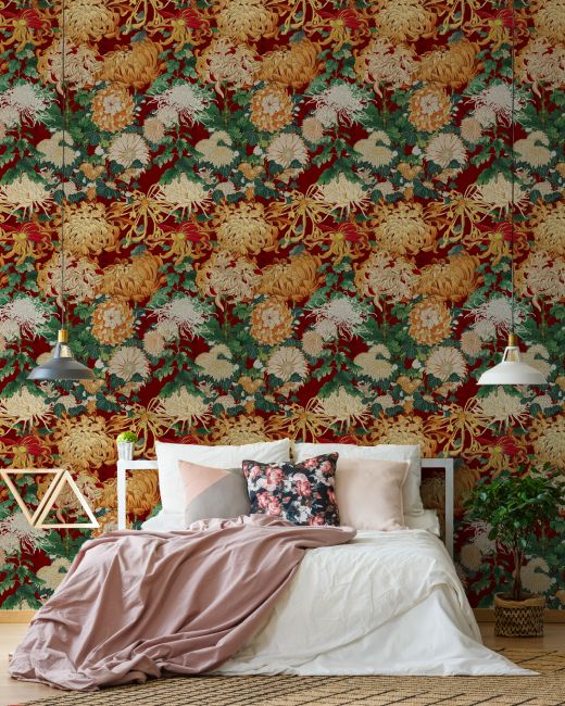 Mind The Gap Chrysanthemums Behang WP20320 - LAB COLOUR THE WORLD