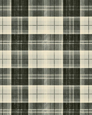 Mind The Gap Countryside Plaid Charcoal Behang WP30011 - LAB COLOUR THE WORLD