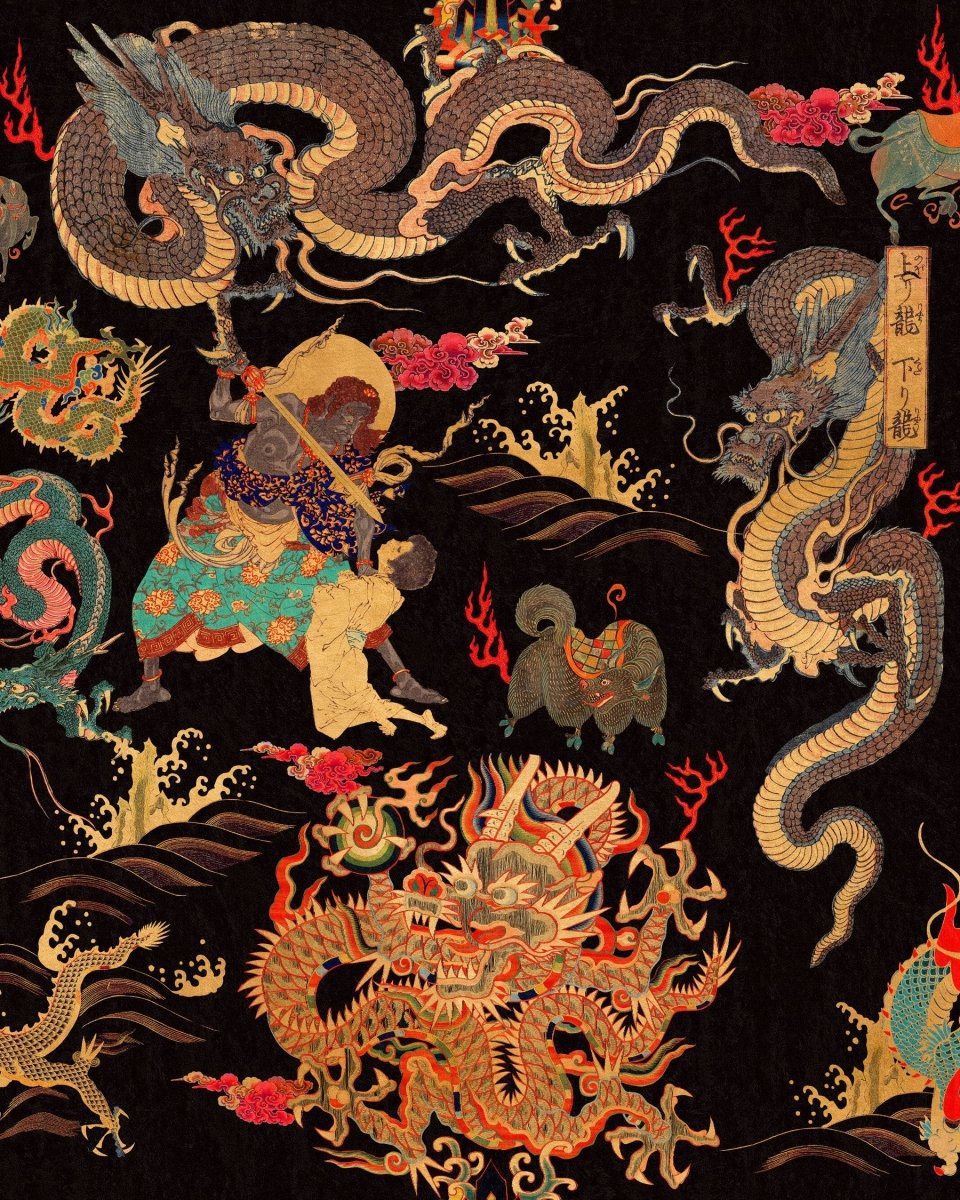 Mind The Gap Dragons of Tibet Behang WP20425 - LAB COLOUR THE WORLD