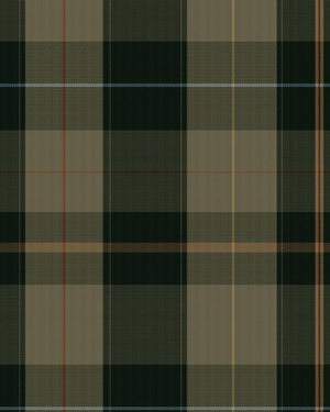 Mind The Gap Equestrian Plaid Khaki Behang WP30109 - LAB COLOUR THE WORLD
