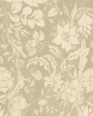 Mind The Gap Flowery Ornament Taupe Behang WP30036 - LAB COLOUR THE WORLD