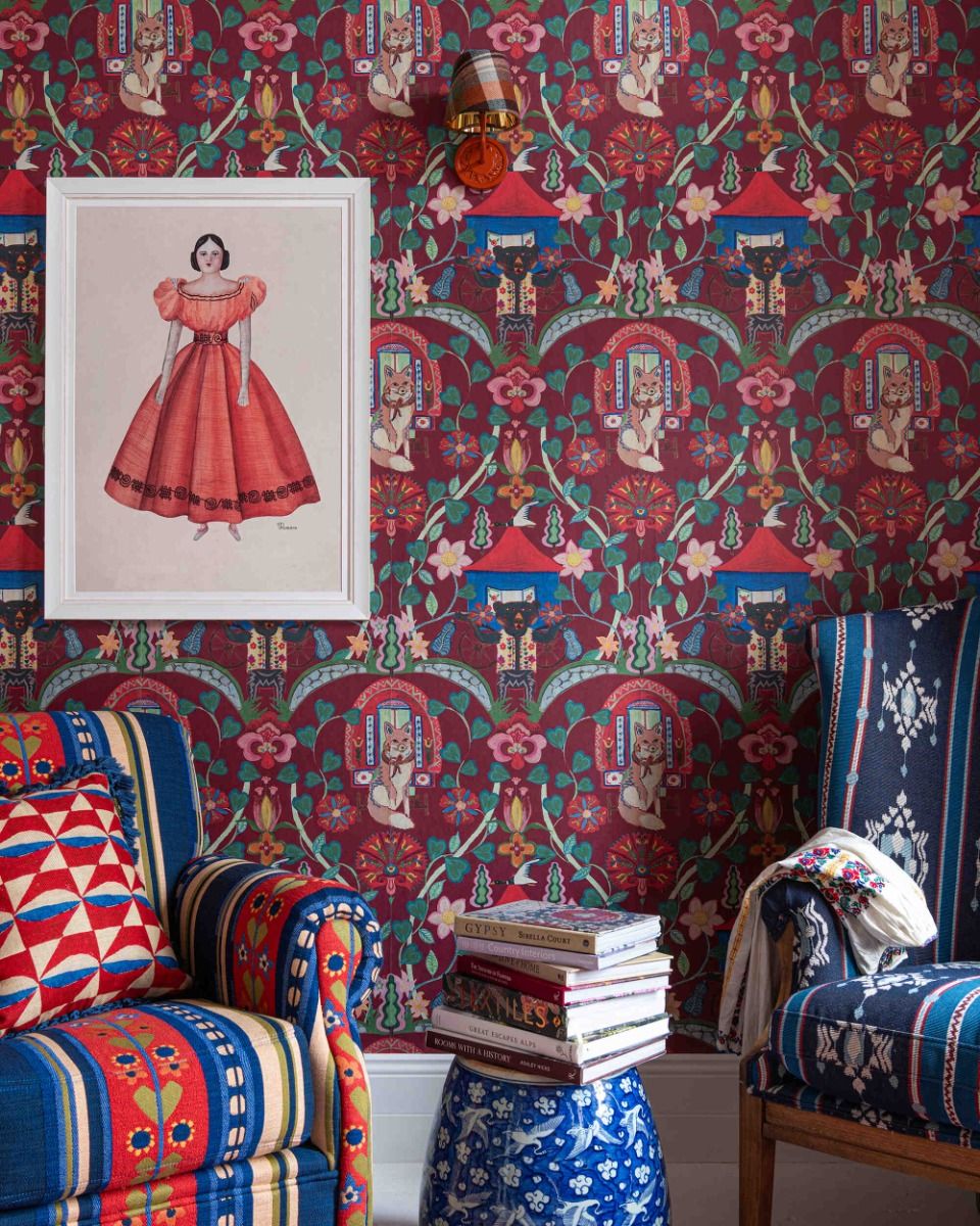 Mind The Gap Gypsy Fairytale Ruby Behang WP20918 - LAB COLOUR THE WORLD
