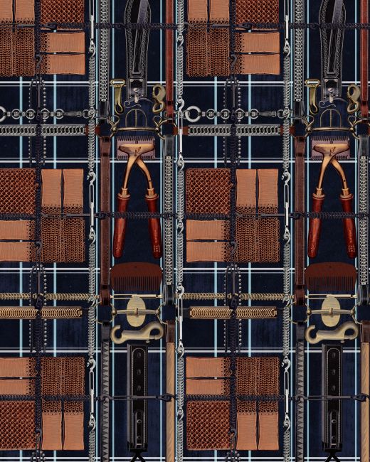 Mind The Gap Harnessmaker's Atelier Dark Behang WP20641 - LAB COLOUR THE WORLD