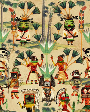Mind The Gap Hopi Spirit Taupe Behang WP20648 - LAB COLOUR THE WORLD