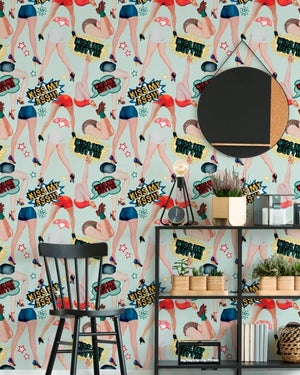 Mind The Gap Kiss My Ass Behang WP20378 - LAB COLOUR THE WORLD