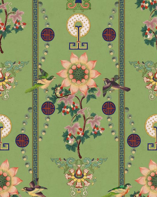Mind The Gap Lin Yuan Absinthe Green Behang WP20586 - LAB COLOUR THE WORLD