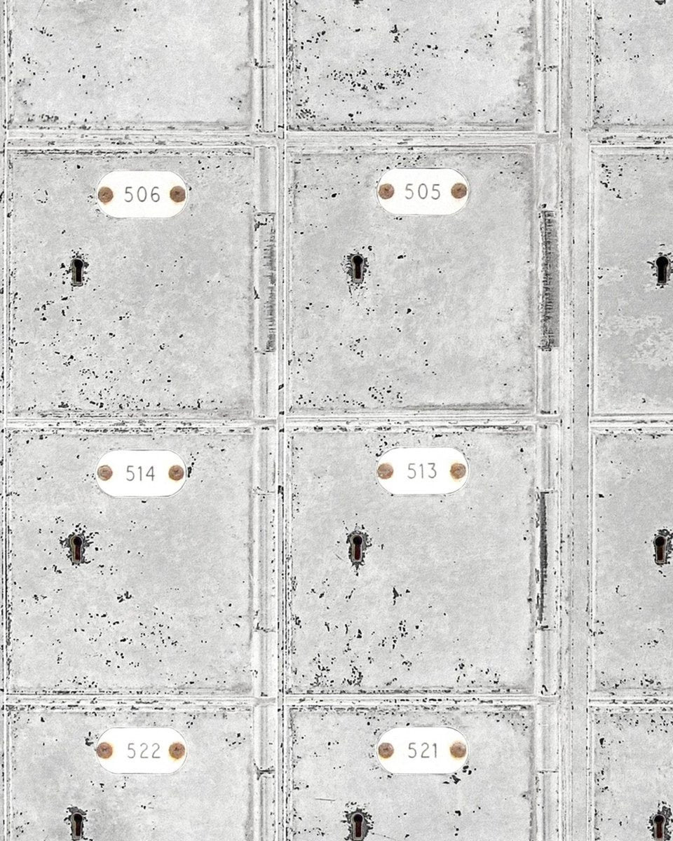 Mind The Gap Locker Room White Behang WP20107 - LAB COLOUR THE WORLD