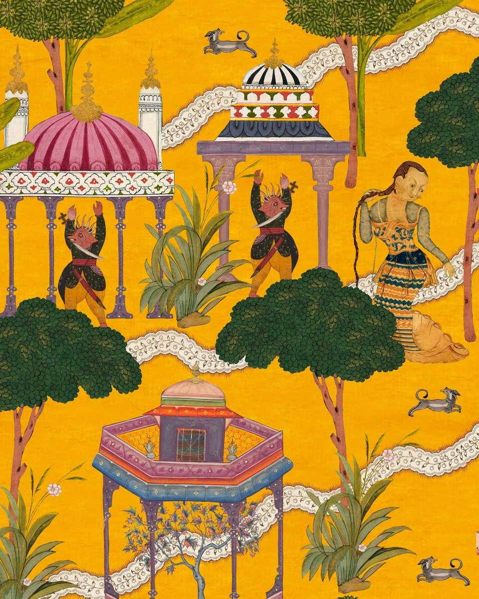 Mind The Gap Maghreb Turmeric Behang WP20760 - LAB COLOUR THE WORLD