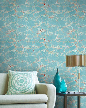 Mind The Gap Marbled Topaz Behang WP20337 - LAB COLOUR THE WORLD