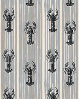 Mind The Gap Mediterranean Lobsters Light Grey Behang WP30063 - LAB COLOUR THE WORLD