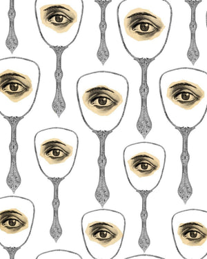 Mind The Gap Mirror's Eye Neutral Behang WP20082 - LAB COLOUR THE WORLD