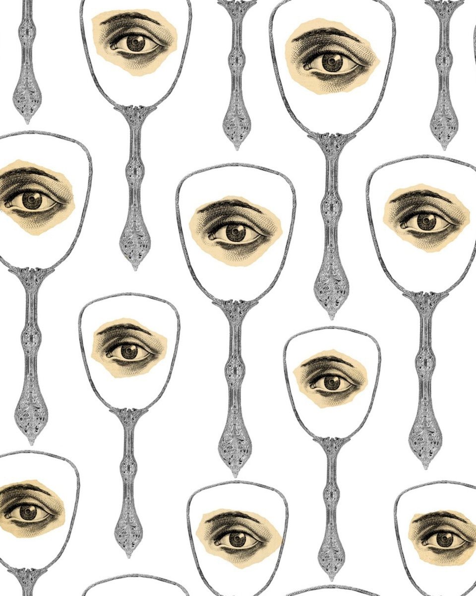 Mind The Gap Mirror's Eye Neutral Behang WP20082 - LAB COLOUR THE WORLD