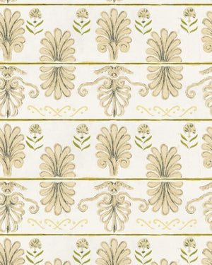 Mind The Gap Mykonos Villa Motif Taupe Behang WP30042 - LAB COLOUR THE WORLD