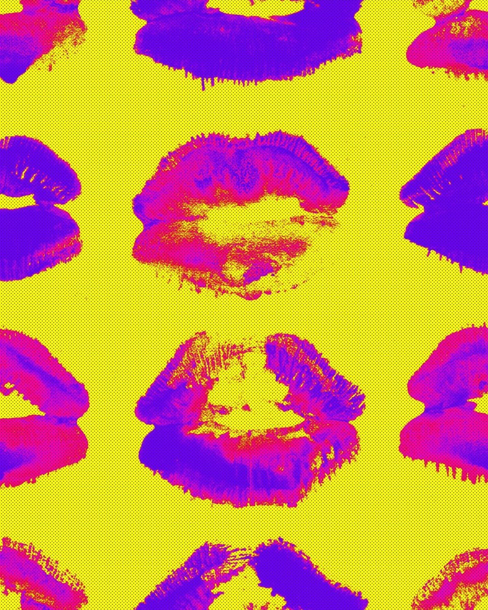 Mind The Gap Neon Kiss Behang WP20381 - LAB COLOUR THE WORLD