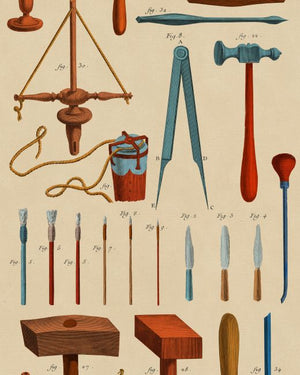 Mind The Gap Old Tools Behang WP20599 - LAB COLOUR THE WORLD